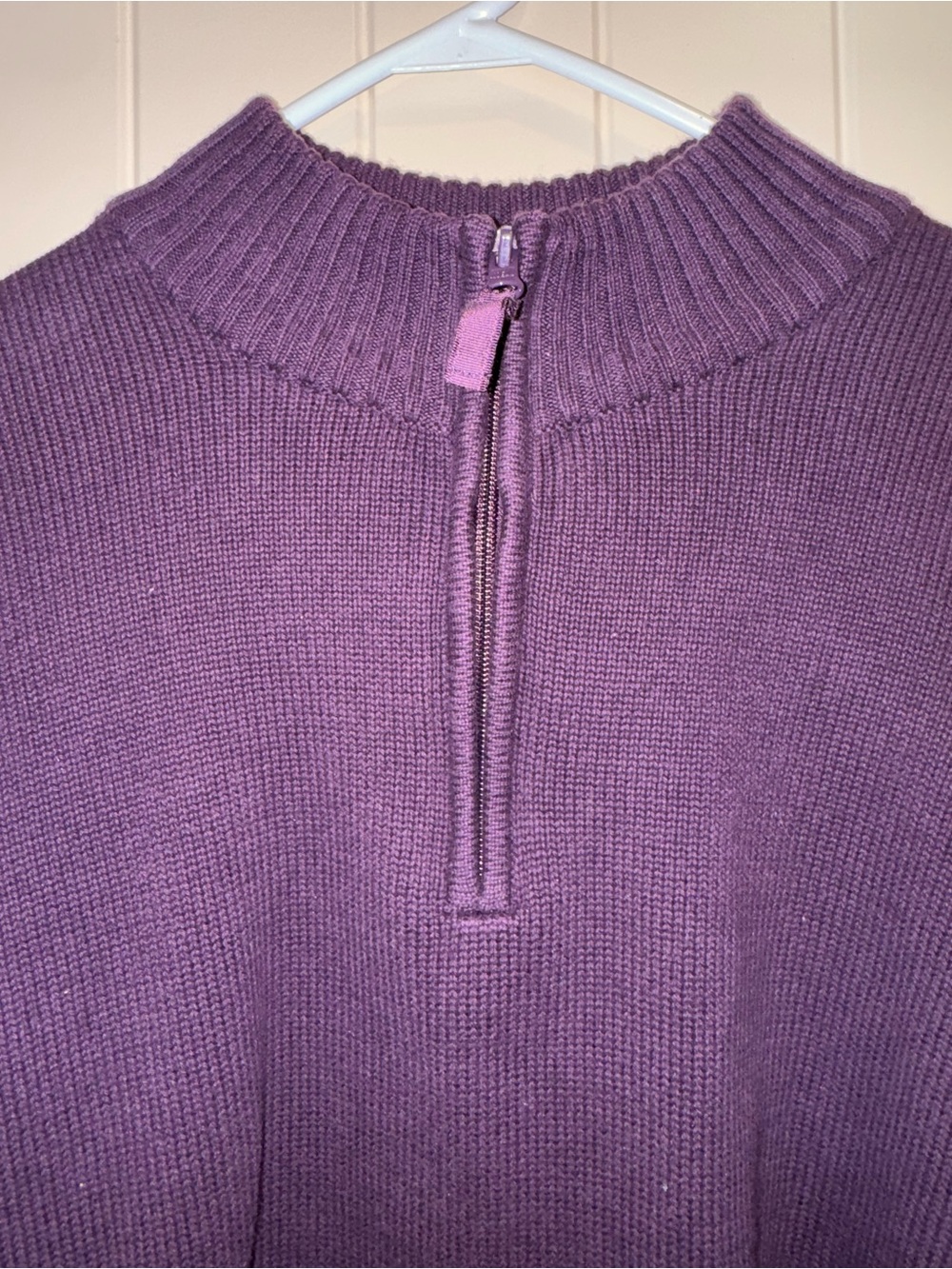 St. John’s Bay Half-Zip Turtleneck Sweater - Plum